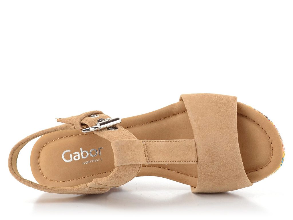 Gabor hnědé sandály na barevném klínu 62.824.35 - Gabor - Sandály - JADI.cz  - ...více než boty