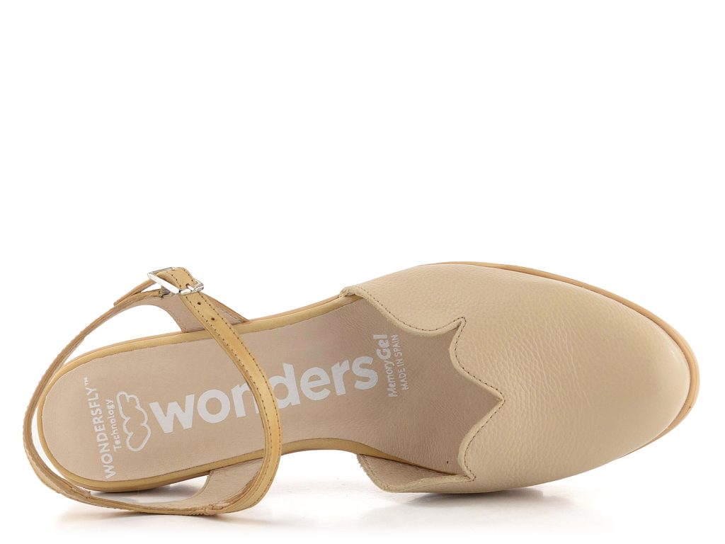 Wonders sandály s plnou špičkou Natural/Sand C-33292 - Wonders - Sandály -  JADI.cz - ...více než boty