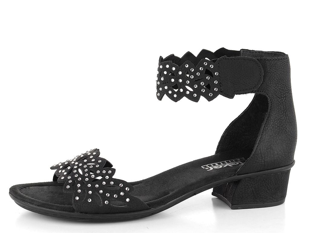 Rieker dámske sandále s kamienkami čierne V6296-00 - Rieker ...
