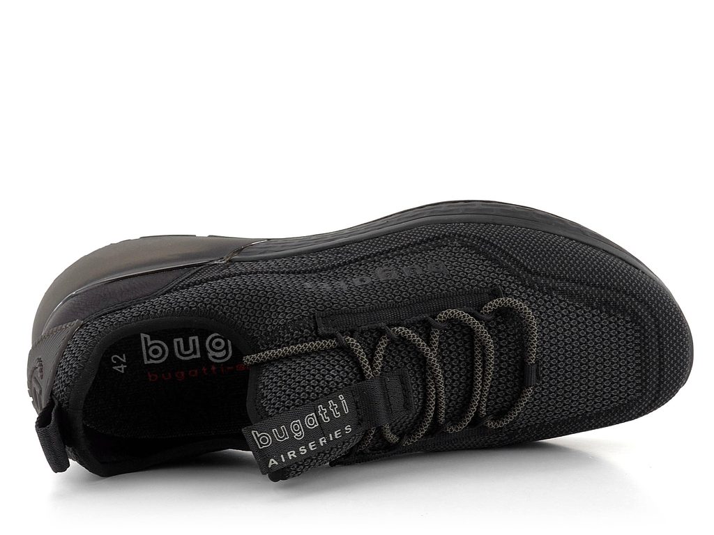 Bugatti čierne pánske tenisky z textilného úpletu 342-A7161-6900 - Bugatti  - Tenisky a kecky - JADI.sk - ...viac než topánky