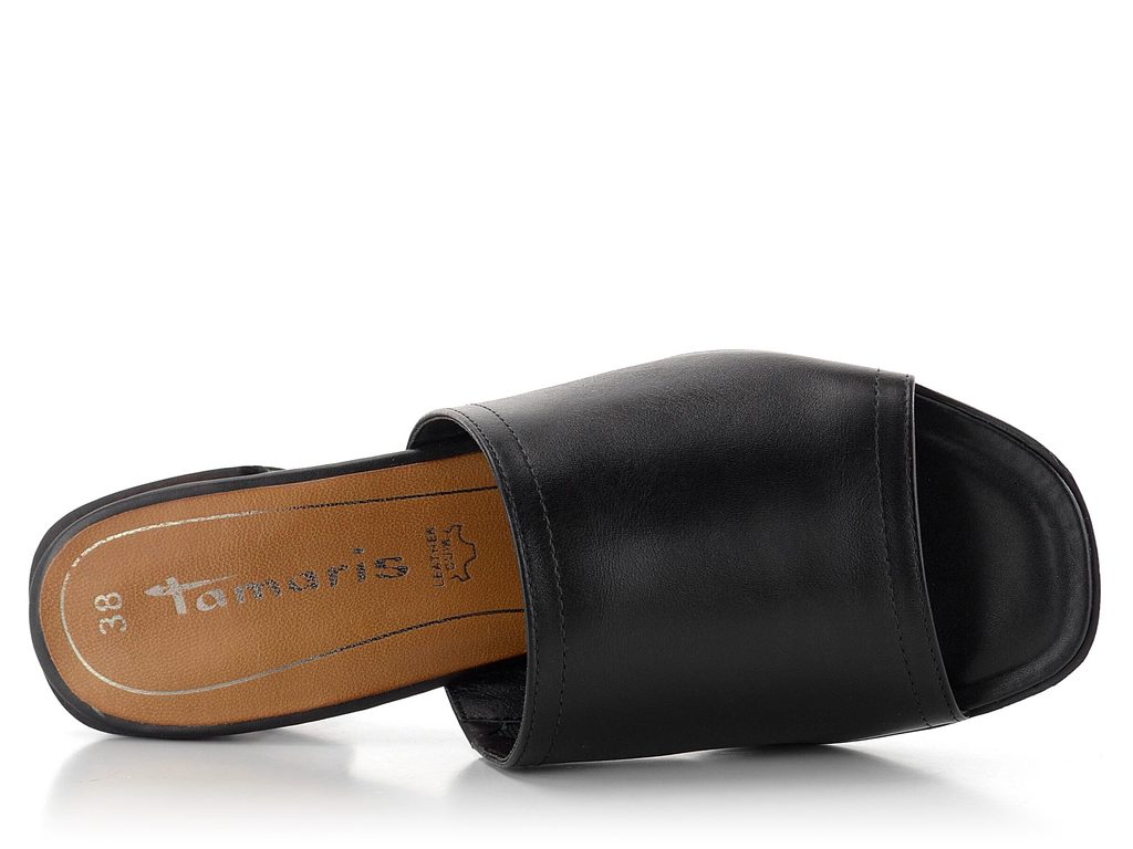 Tamaris černé pantofle na podpatku 1-27233-26 - Tamaris - Pantofle -  JADI.cz - ...více než boty