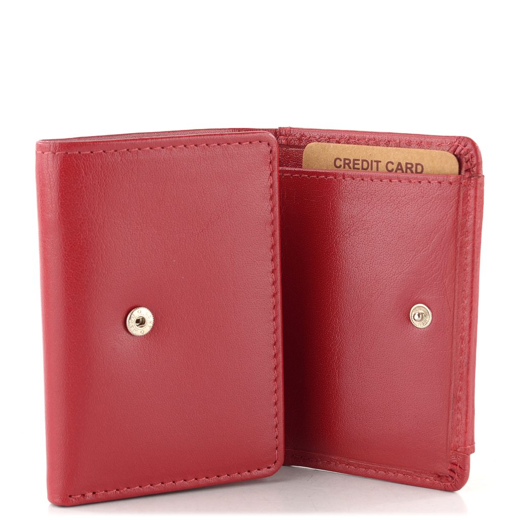 Malá kožená peněženka s kapsičkou na mince červená W-2031 - Lagen - Dámské  peněženky - JADI.cz - ...více než boty