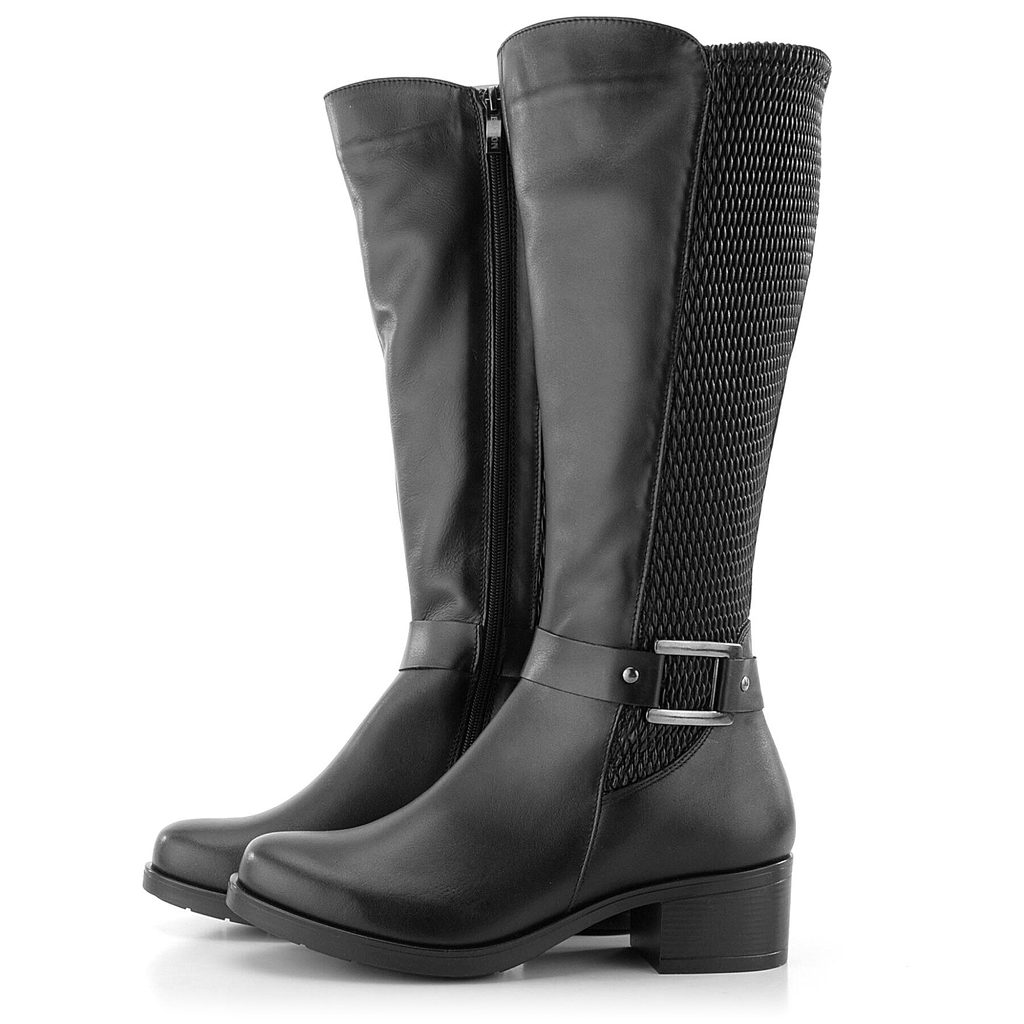 Barton široké čierne čižmy s prackou 12720 - Barton - Čižmy - JADI.sk -  ...viac než topánky