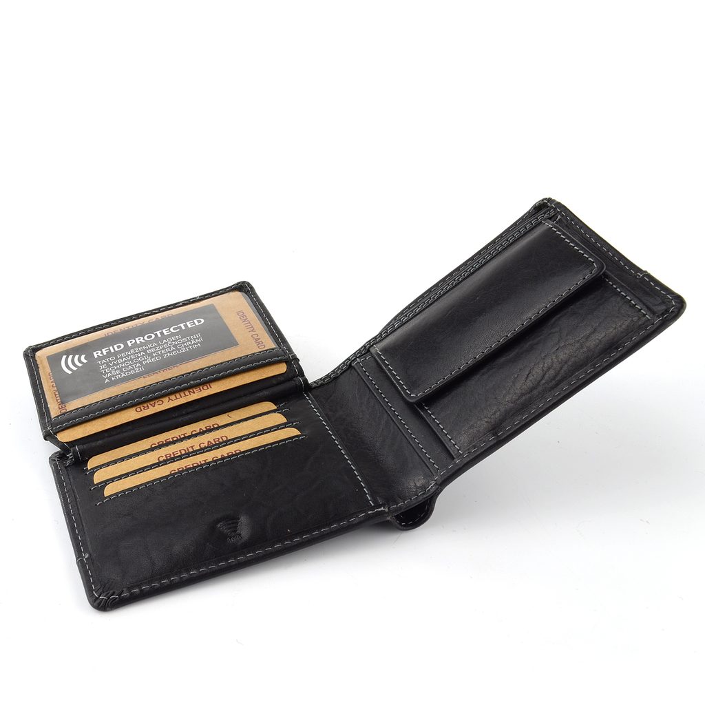 Pánská kožená peněženka RFID černá LG-6504/T - Lagen - Pánské peněženky -  JADI.cz - ...více než boty
