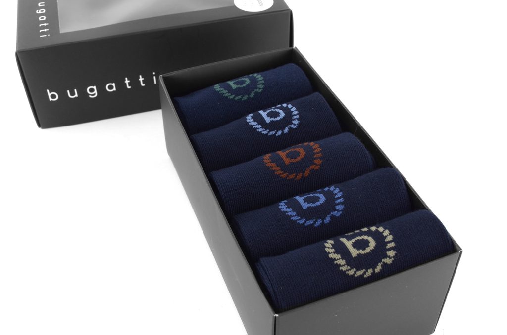 Bugatti hladké ponožky modré 5 pack business socks 6260X - Bugatti - Pánské  ponožky - JADI.cz - ...více než boty