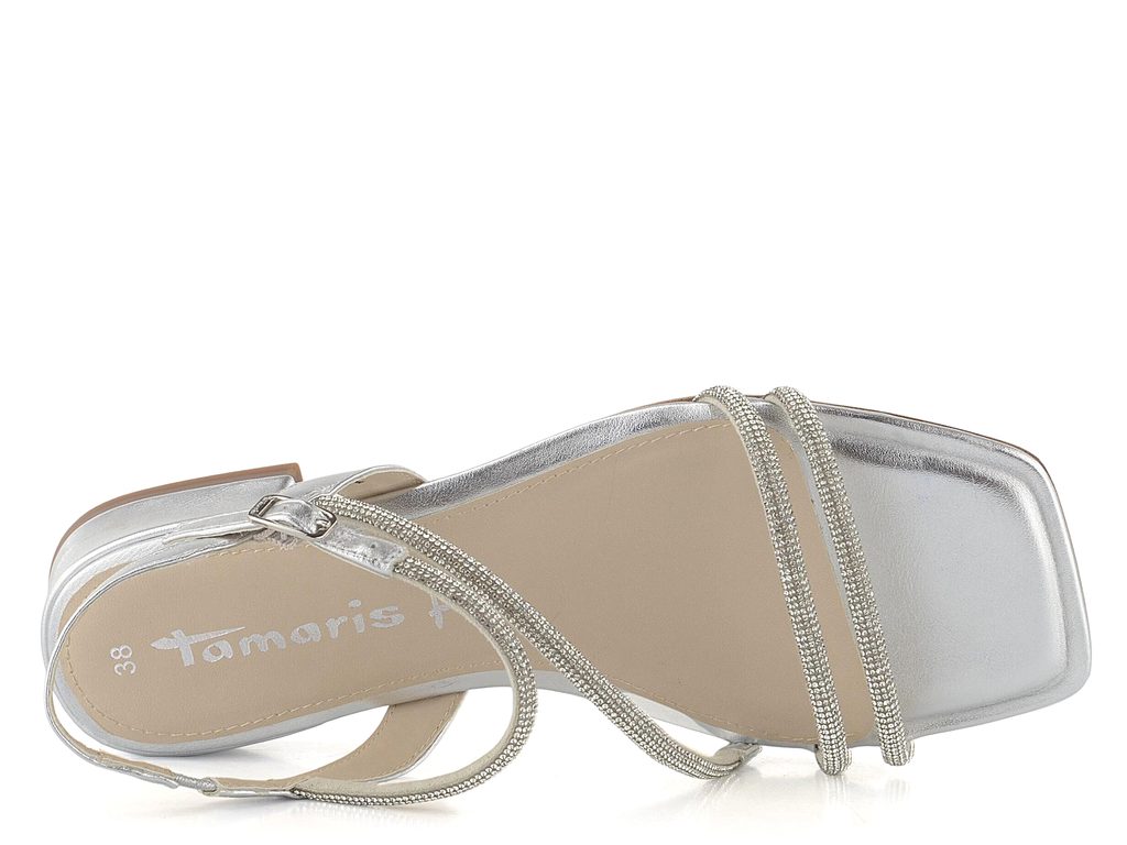 Tamaris metalické páskové sandály Silver 1-28130-20 - Tamaris - Sandály -  JADI.cz - ...více než boty