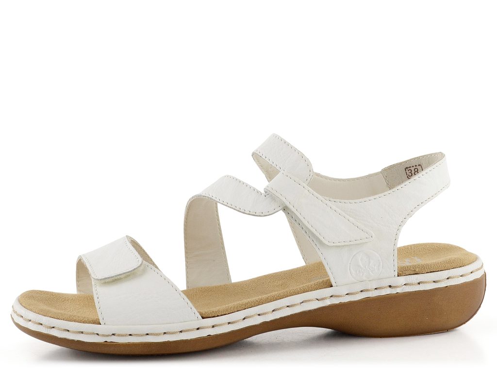 Rieker biele kožené sandále 659C7-80 - Rieker - Sandále - JADI.sk - ...viac  než topánky