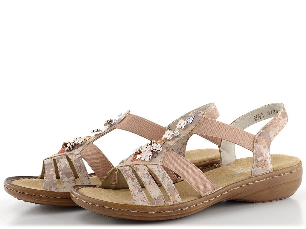 Rieker sandále ružové s bižutériou 60855-31 - Rieker - Sandále - JADI.sk -  ...viac než topánky