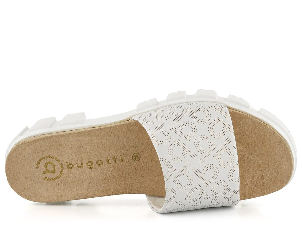 Bugatti dámské bílé pantofle na hrubé podešvi 433-A7F90-4000 - Bugatti -  Pantofle - JADI.cz - ...více než boty