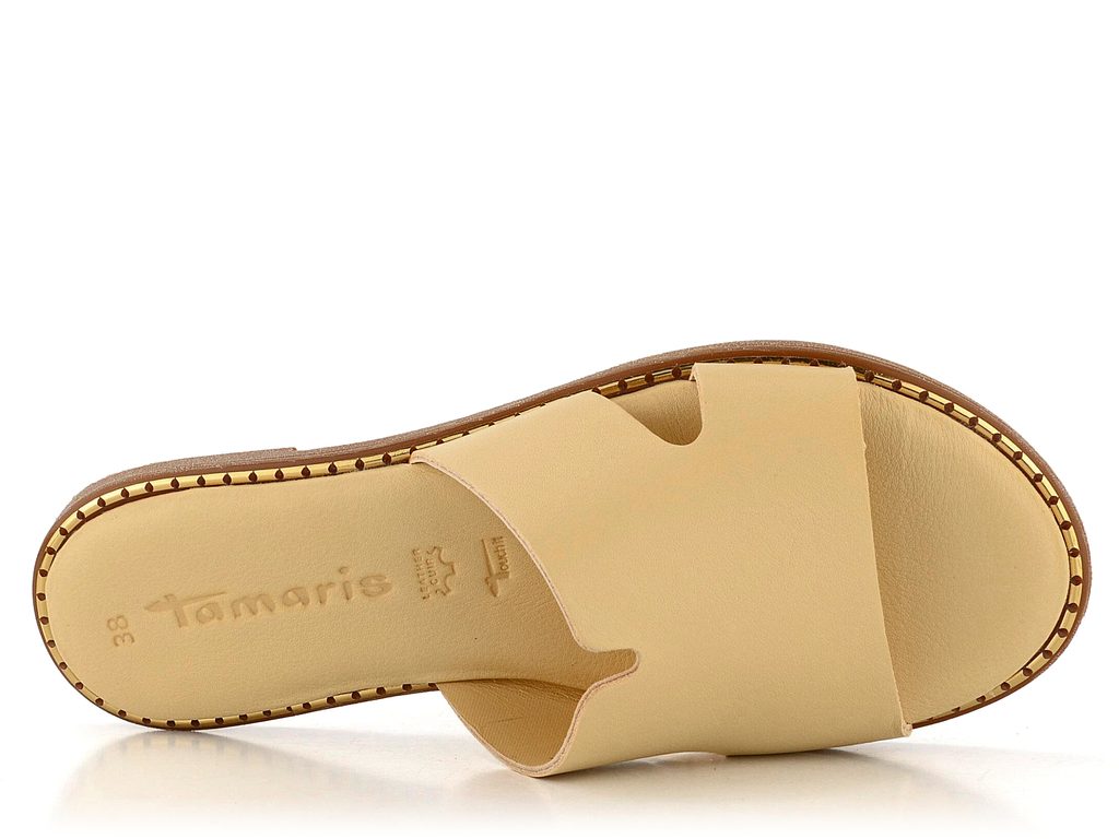 Tamaris kožené sľapky Soft Lemon 1-27135-28 - Tamaris - Šľapky - JADI.sk -  ...viac než topánky