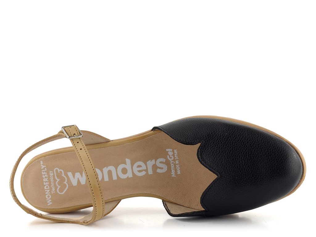 Wonders sandály s plnou špičkou Negro/Sand C-33292 - Wonders - Sandály -  JADI.cz - ...více než boty
