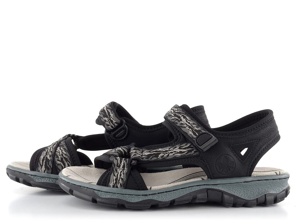 Rieker športové sandále šedo-čierne 68850-00 - Rieker - Sandále - JADI.sk -  ...viac než topánky
