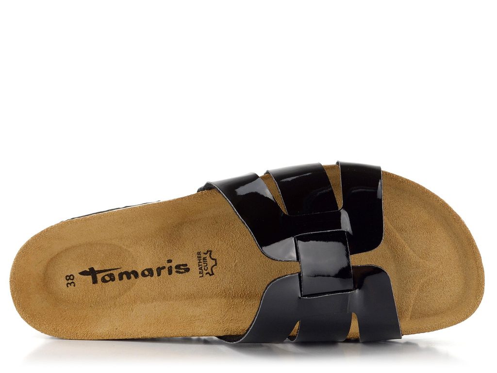 Tamaris pásikové šľapky Black Patent 1-27405-20 - Tamaris - Šľapky -  JADI.sk - ...viac než topánky