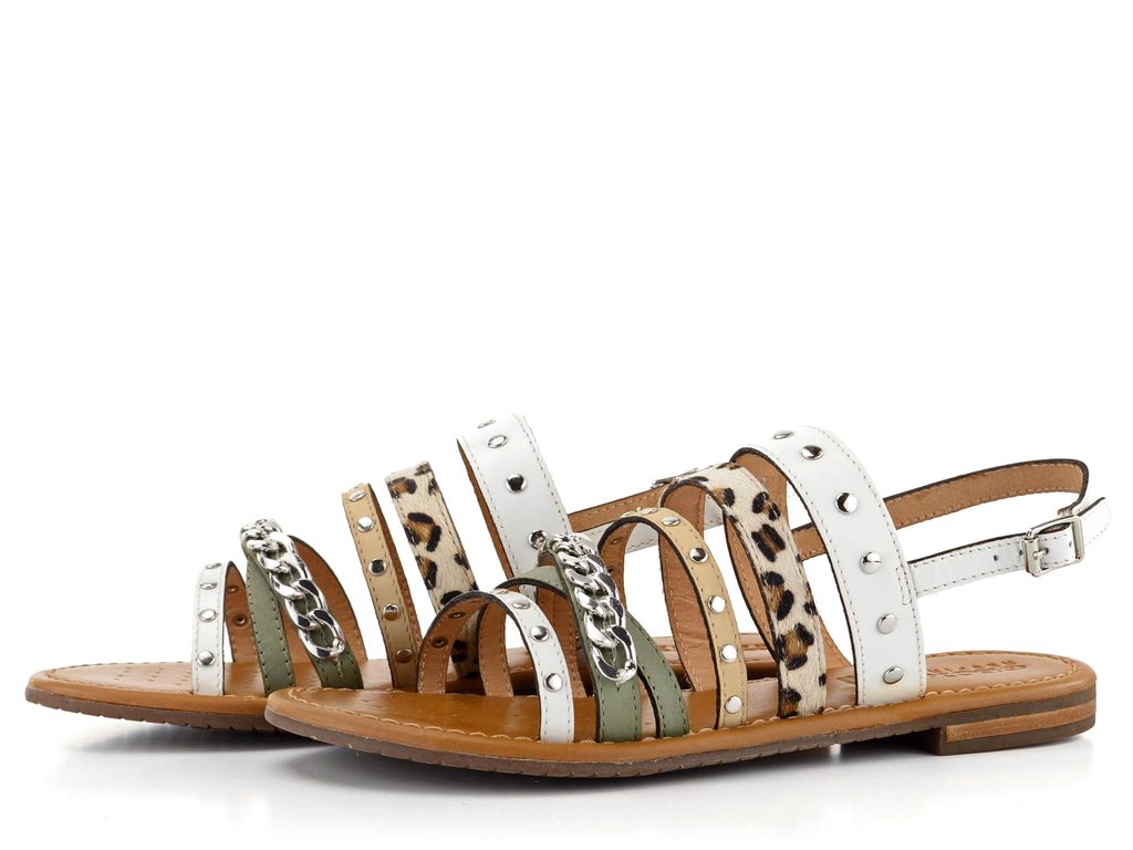 Geox pásikové sandále Sozy white/mint D15LXI01JLTC1548 - Geox - Sandále -  JADI.sk - ...viac než topánky