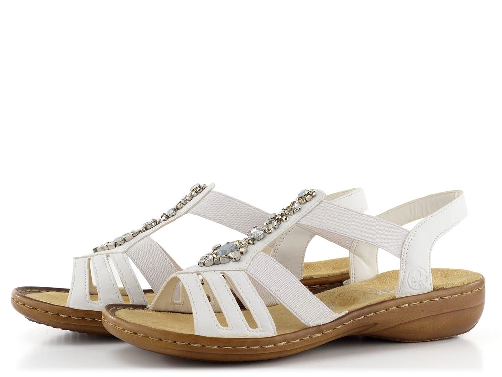 Rieker sandále biele s bižutériou 60839-80 - Rieker - Sandále - JADI.sk -  ...viac než topánky