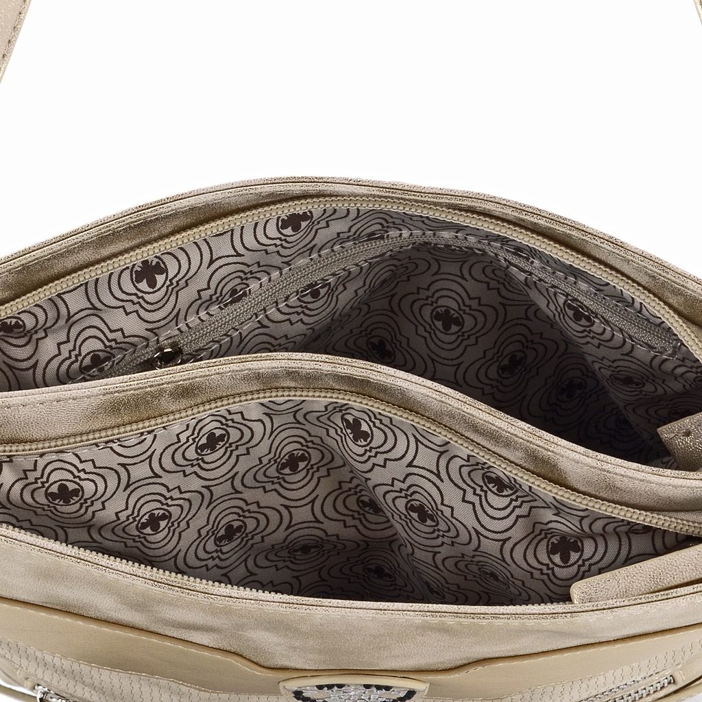 Rieker H1346/92 cream snake bag