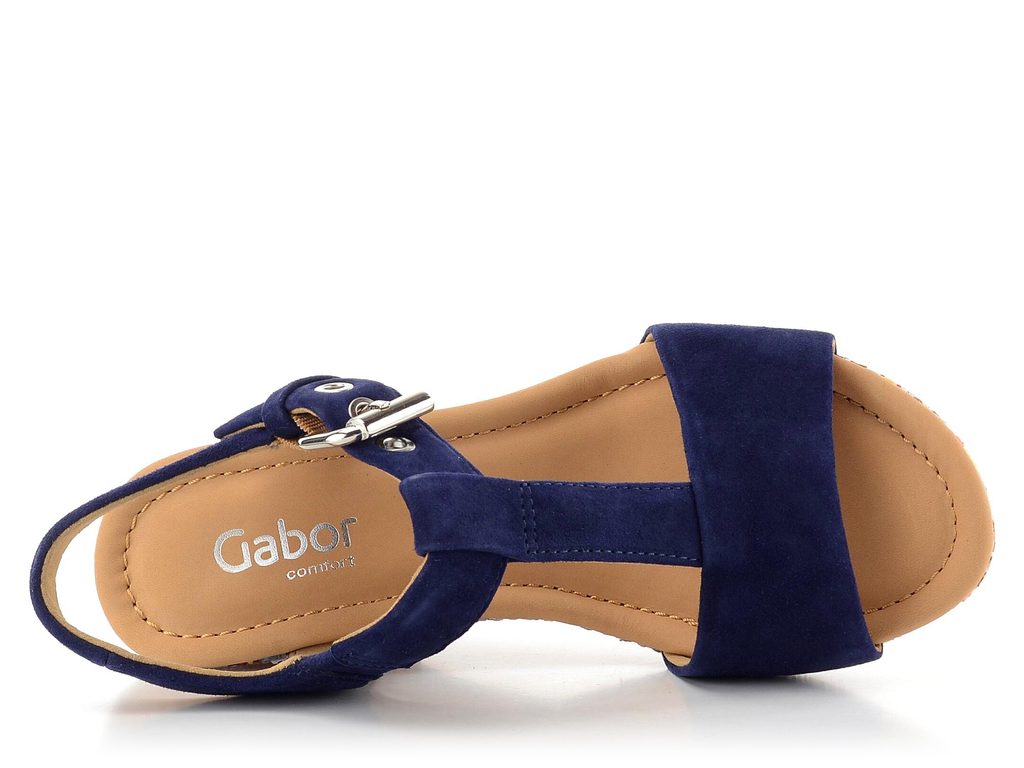 Gabor modré sandály na barevném klínu 62.824.36 - Gabor - Sandály - JADI.cz  - ...více než boty