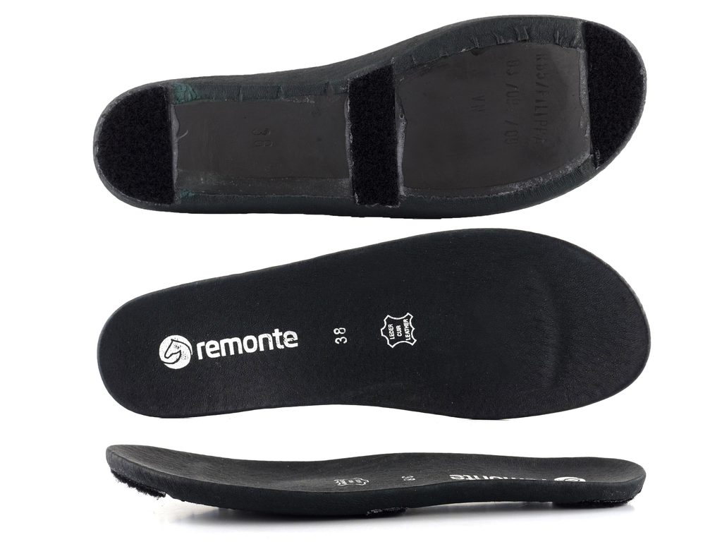 Remonte čierne sandále so strečom a potlačou D7647-01 - Remonte - Sandále -  JADI.sk - ...viac než topánky