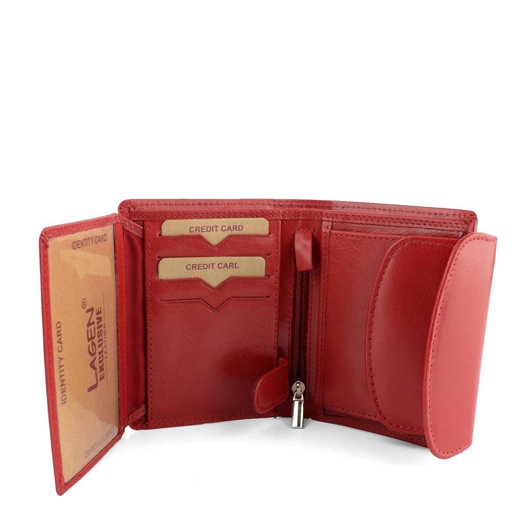 Dámska peňaženka menšia červená 7528-Red - Lagen - Dámske peňaženky -  JADI.sk - ...viac než topánky