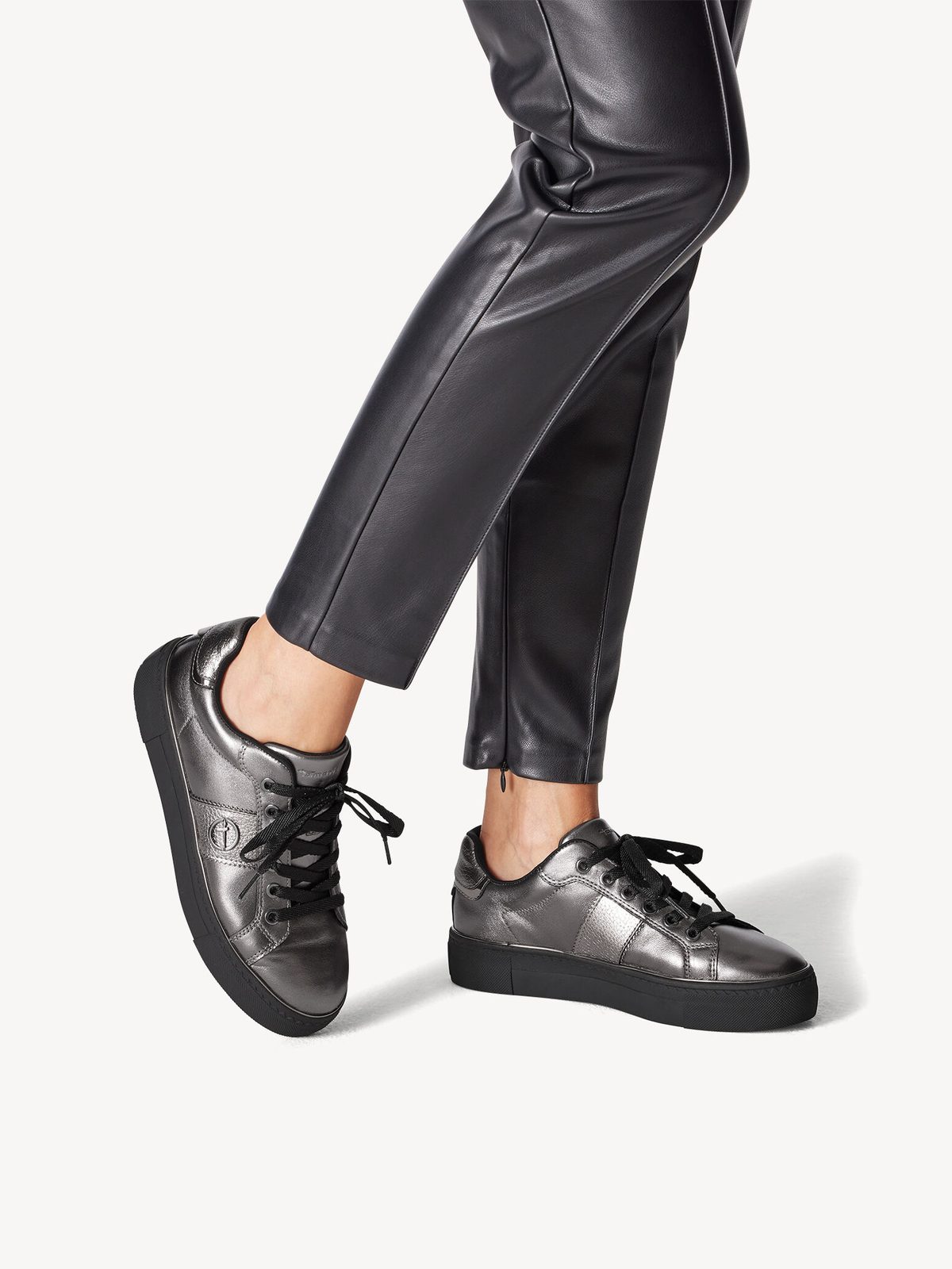 Tamaris Donna 1-1-23724-41, Scarpe Da Ginnastica Alla Moda, Mix Pelle E Sintetico, Suola In Poliuretano, Chiusura Con Fibbia