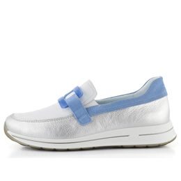 Ara širší prozouvací polobotky Osaka Silber/Weiss/Azzuro 12-24822-06