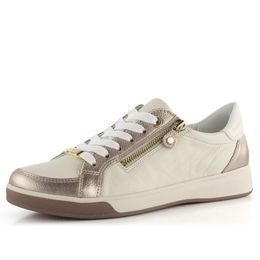 Ara dámske tenisky so zipsom Rom Sand/Cream/Weiss 12-34432-63