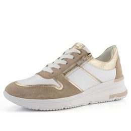Ara tenisky na klínku Neapel-Tron Sand/Platin/Weiss 12-38412-09