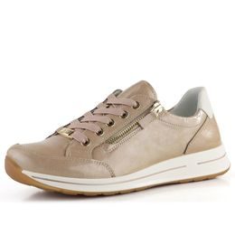 Ara dámské lakované sneakers se zipem Osaka Nude/Cream 12-54801-23