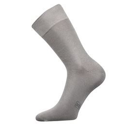 Lonka ponožky hladké světle šedé