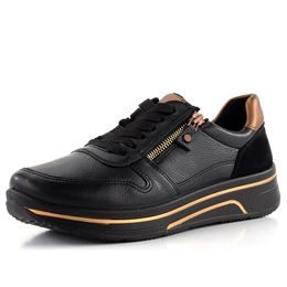 Ara širšie tenisky Sapporo Schwarz/Marrone 12-27540-01