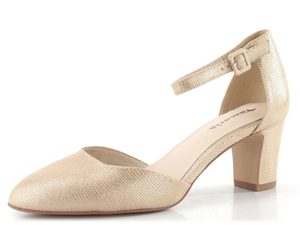 Tamaris lodičky s členkovým pásikom gold structure 1-24412-41