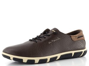 TBS kožené prozouvací tenisky chocolat/bronze Jazlace M7M65