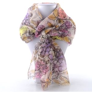 Fraas lehký udržitelný šál s motivem ovoce 640071-469