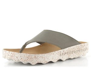 Asportuguesas dámské žabky Cami L khaki P018223017