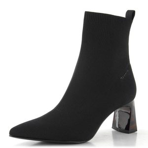 Tamaris elegantní kotník na podpatku black 1-25328-47
