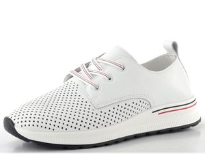 Looke kožené polobotky Liora white L1445_68