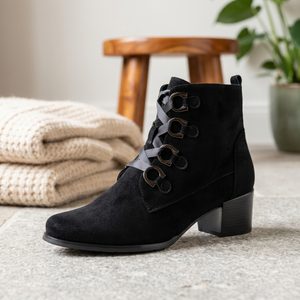 Regarde šněrovací kotník na podpatku Jolene-30 black