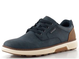 Rieker pánske šnurovacie poltopánky s membránou tmavo modré B3317-14