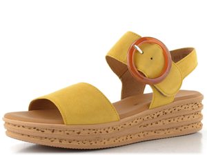 Gabor semišové sandále na platforme dark sole 84.550.13