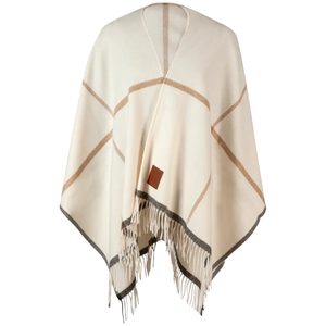 Högl luxusní vlněný pléd - pončo creme 0-196200-1200