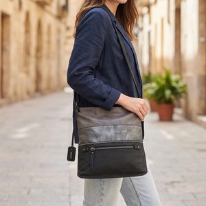 Rieker crossbody kabelka černo-šedá H1301-45