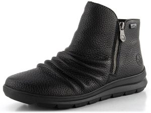 Rieker řasený kotník se zipem a membránou černý Z0056-00