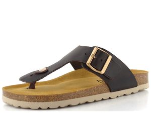 BIO Life pantofle/žabky tmavě hnědé 1892.246 Como/917