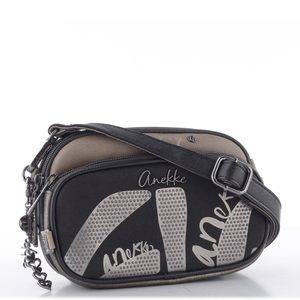 Anekke malá taupe/černá crossbody kabelka 43633-455