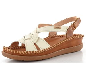 Pikolinos sandály s proplétanými pásky Cadaques nata W8K-1839C2