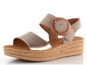 Gabor sandále na platforme béžové/metalické 64.550.62