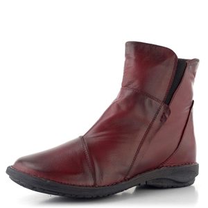 Creator kotník se zipem Siviglia Antique bordo IB 23491