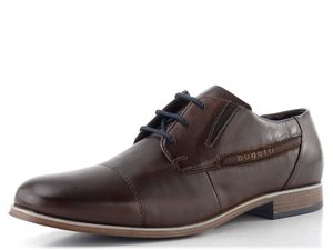 Bugatti hladké poltopánky tmavo hnedé 313-A3S04-3000