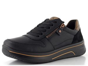Ara širší tenisky Sapporo Schwarz/Marrone 12-27540-01