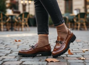 Högl hladký kotník na nízkém podpatku černý 0-101955-0100